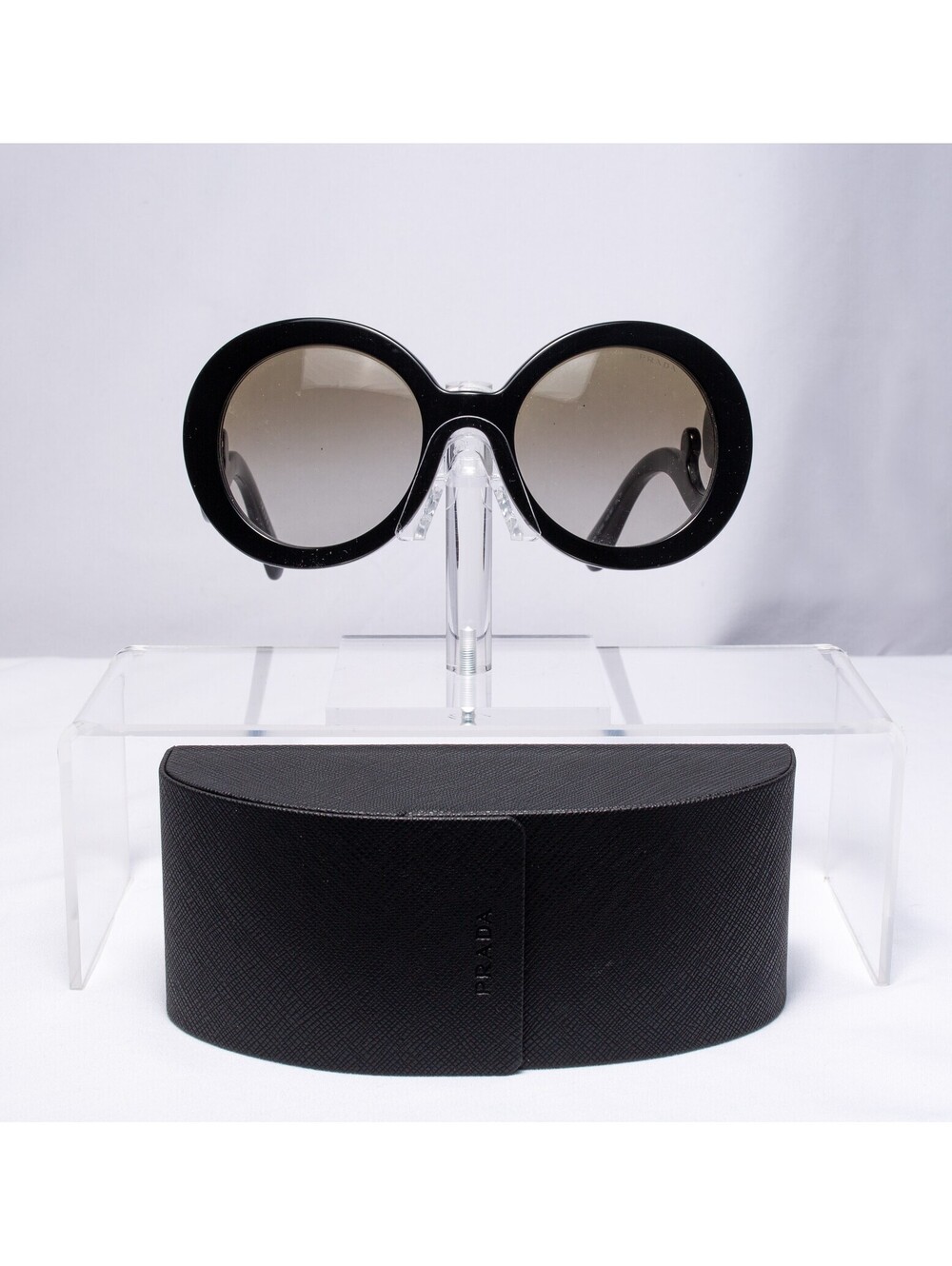 Prada Oversized Swirly Circles Black